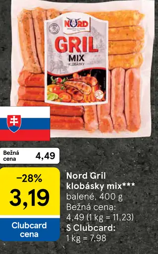 Gril mix klobásky Nord