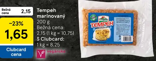 Tempeh marinovaný