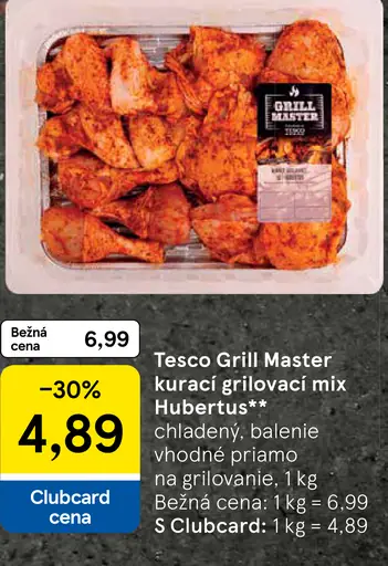Tesco Grill Master kurací grilovací mix Hubertus