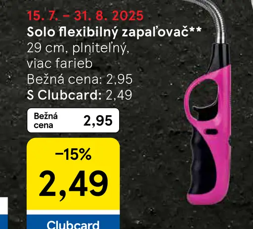 Solo flexibilný zapaľovač