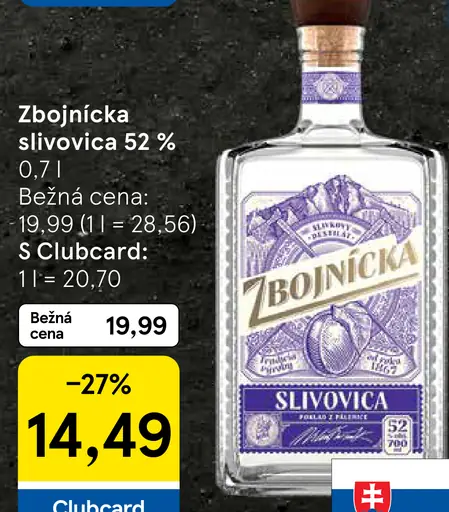 Zbojnícka Slivovica 52%
