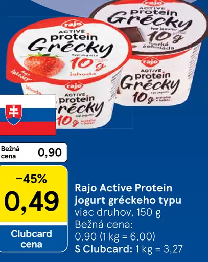 Rajo Active Protein Grécky jogurt