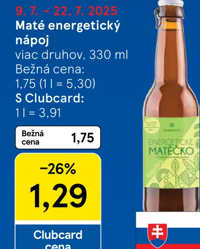 Maté energetický nápoj