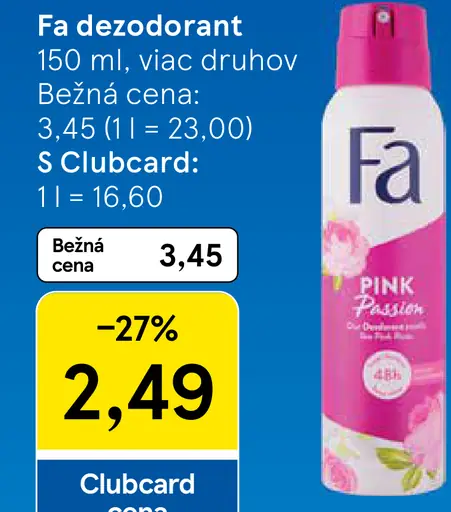 Fa dezodorant