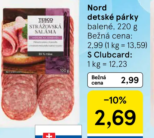 Tesco strážovská saláma