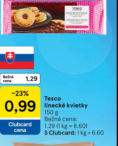 Tesco linecké kvetky