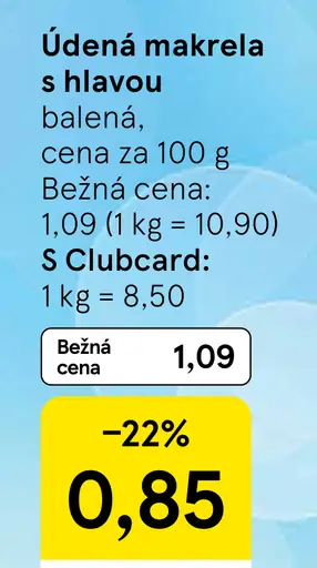 Údená makrela s hlavou