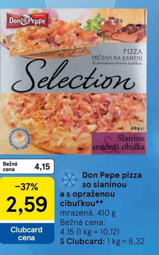 Don Pepe pizza mrazená so slaninou