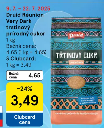 Druid Réunion Very Dark trstinový prírodný cukor
