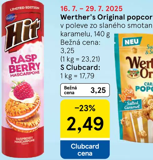 Werther's Original Popcorn v poleve zo slaného smotanového karamelu