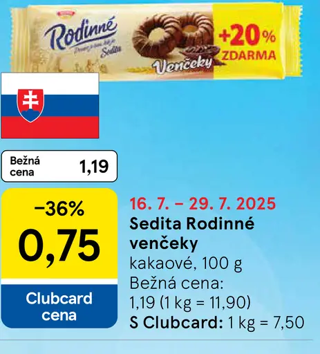 Sedita Rodinné Venčeky kakaové