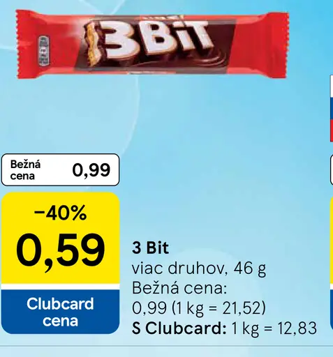 3 Bit čokoládová tyčinka