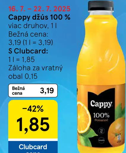Cappy Džús 100%
