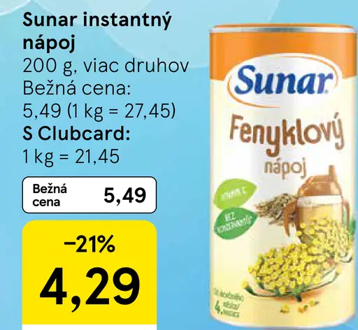 Sunar instantný nápoj