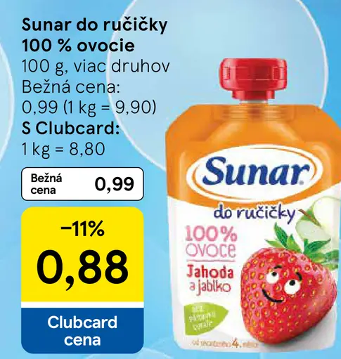 Sunar 100 % ovocie