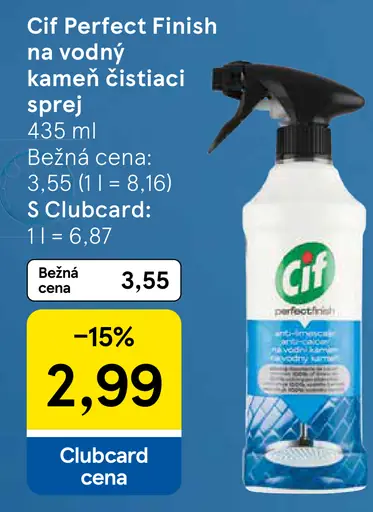 Cif Perfect Finish Na vodný kameň čistiaci sprej