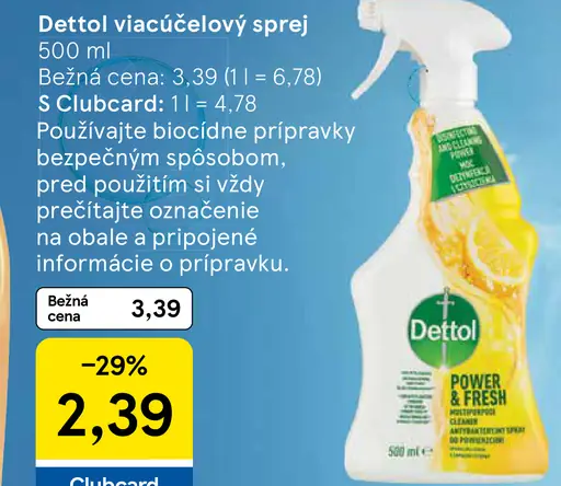 Dettol viacúčelový sprej