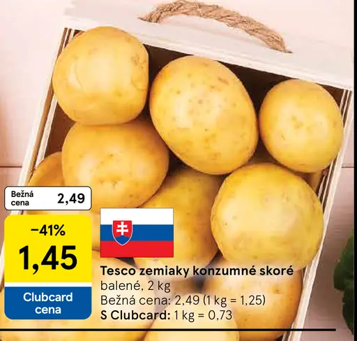Tesco zemiaky konzumné neskoré
