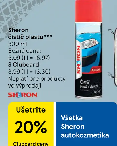 Sheron čistič plastu