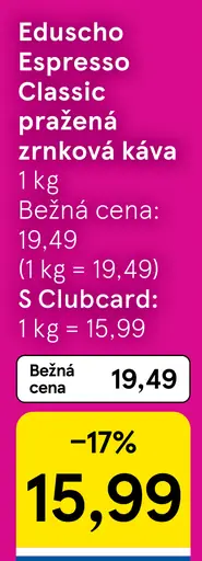 Eduscho Espresso Classic pražená zrnková káva