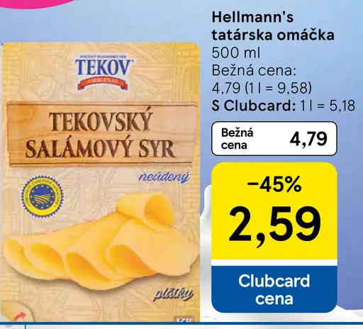 Tekovský salámový syr údený