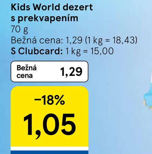 Kids World Dezert s prekvapením