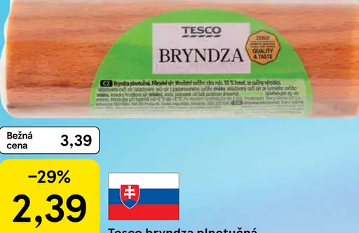 Tesco bryndza plnotučná