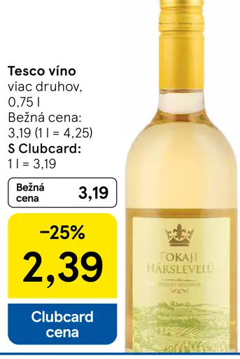 Tesco víno