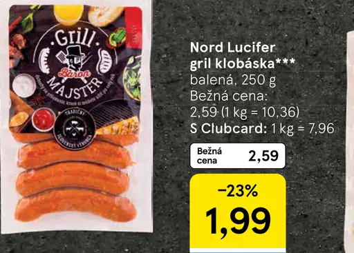 Nord Lucifer gril klobáska