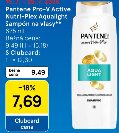 Pantene Pro-V Active Nutri-Plex Aqualight šampón na vlasy