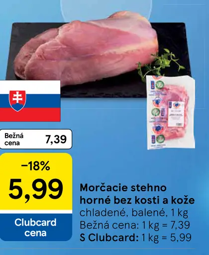 Morčacie stehno horné bez kosti a kože