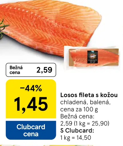 Losos fileta s kožou