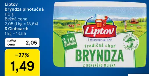Liptov Bryndza Plnotučná