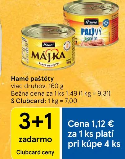 Hamé paštéty viac druhov