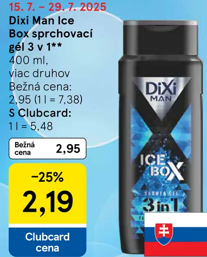 Dixi Man Ice Box sprchovací gél