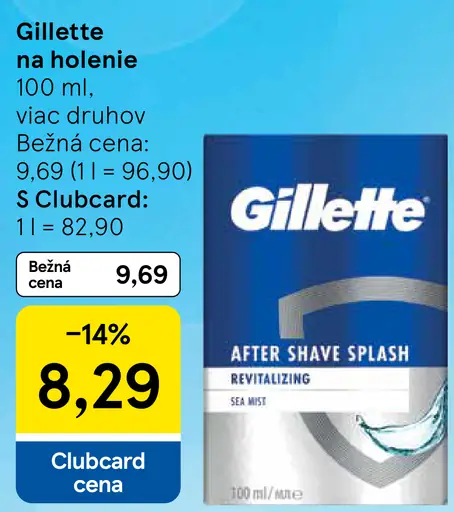 Gillette na holenie