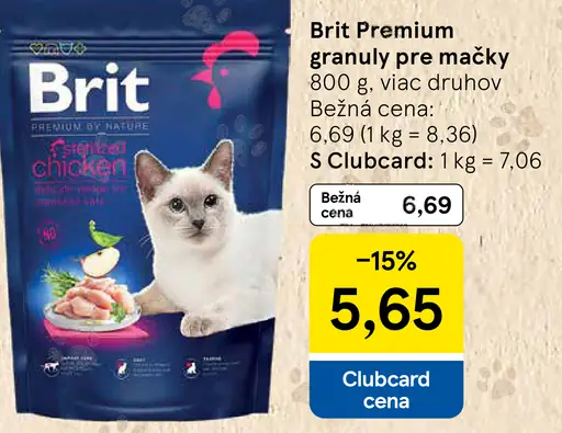 Brit Premium granuly pre mačky