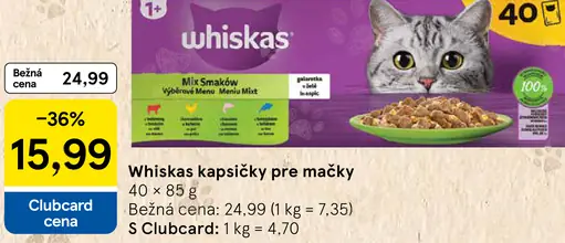 Whiskas Kapsičky pre mačky
