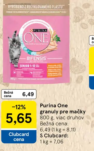 Purina One granuly pre mačky