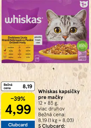 Whiskas Kapsičky pre mačky