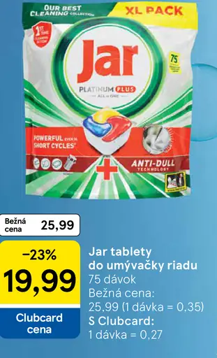 Jar Tablety do umývačky