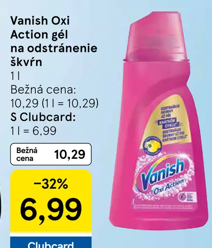 Vanish Oxi Action Gél na odstránenie škvŕn
