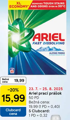Ariel prací prášok