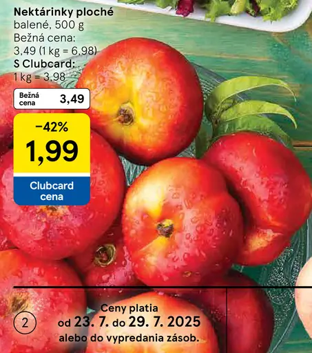 Nektárinky ploché