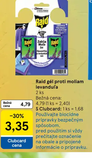 Raid gél proti moliam levanduľa