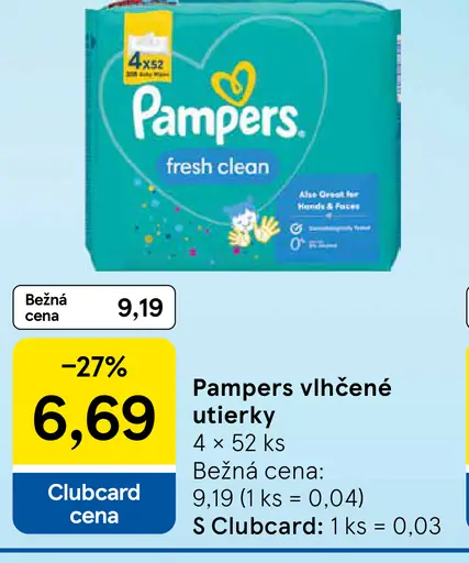 Pampers vlhčené utierky