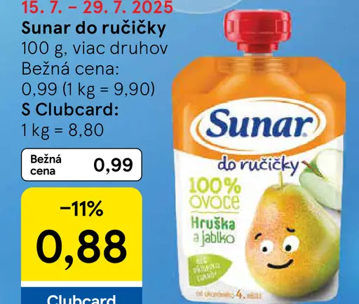 Sunar 100 % ovocie