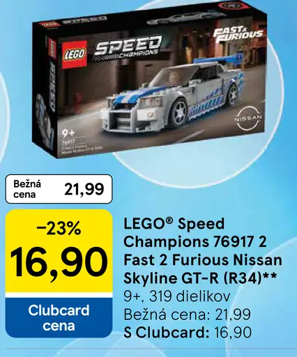 LEGO Speed Champions 2 Fast 2 Furious Nissan Skyline GT-R
