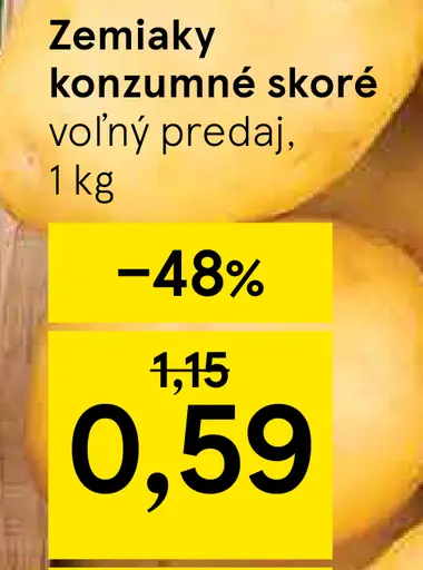 Zemiaky konzumné skoré