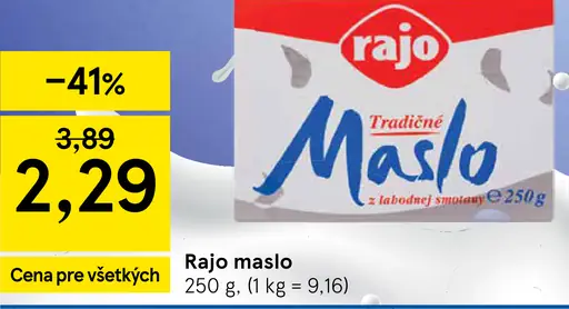 Rajo Tradičné maslo z lahodnej smotany